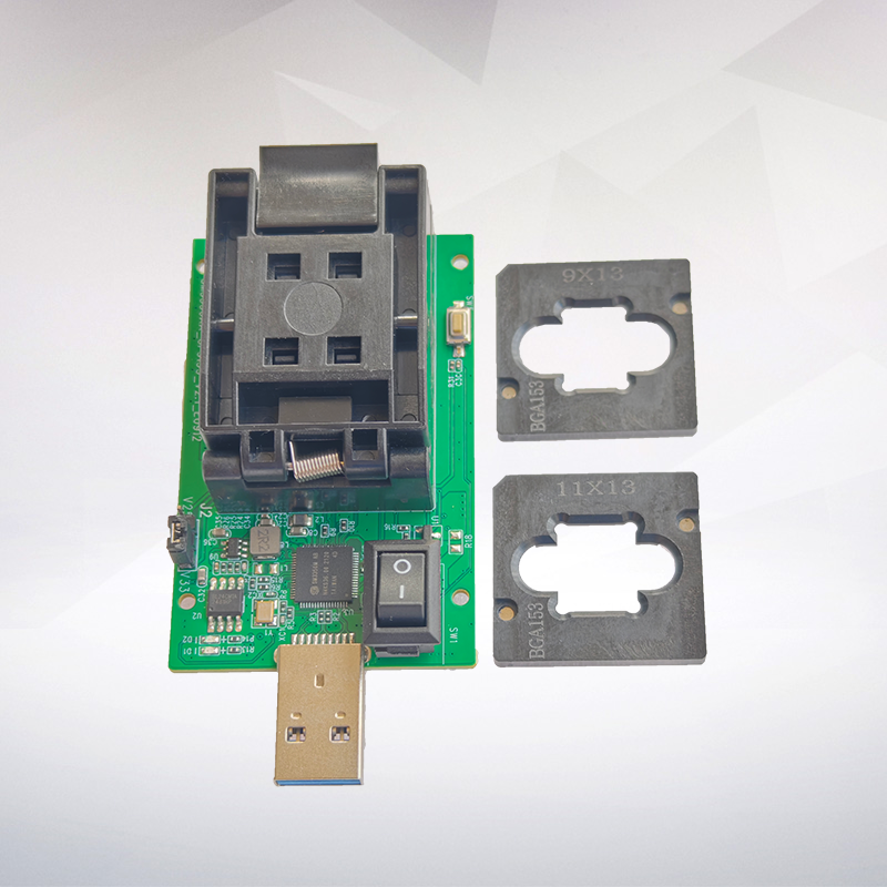 USB3.0接口 SM3350主控 UFS153 BGA153 标准测试架(带开关）